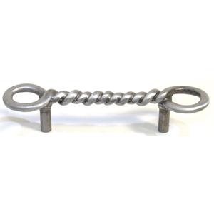 Emenee OR296-ABS Premier Collection Twisted Wire Pull 5 inch x 1-1/8 inch in Antique Bright Silver Rope & Pipe Series